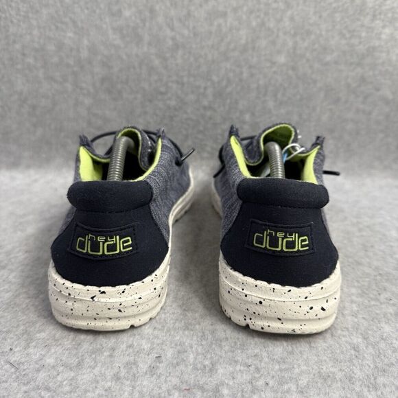 Hey Dude Shoes Youth 6 Wally Stretch Naval Speckle Slip On Comfort Walking NEW - Picture 5 of 10